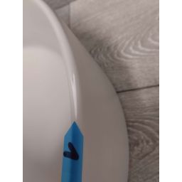 Outlet - Rea Nadia umywalka 61x38,5 cm owalna nablatowa brąz/beż REA-U9661