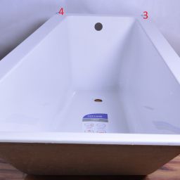 Outlet - Cersanit Crea wanna narożna 160x100 cm prawa biała S301-230