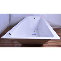 Outlet - Cersanit Crea wanna narożna 160x100 cm prawa biała S301-230