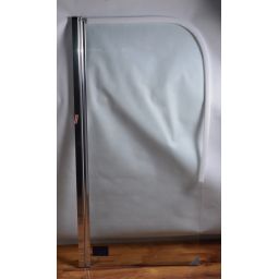 Outlet - Cersanit Easy New parawan nawannowy 70 cm jednoskrzydłowy szkło przezroczyste/chrom S301-289