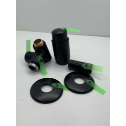 Outlet - Terma Integra All in One zestaw trójosiowy termostatyczny prawy czarny mat TGETINTEPK9M5