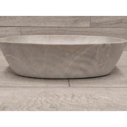 Outlet - Comad Anna umywalka 50,5x39,5 cm nablatowa owalna kamień/beż mat UN-ANNA-MY1