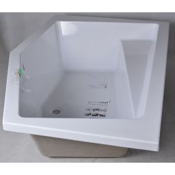 Outlet - Excellent Vesper wanna narożna 160x100 cm lewa biała WAEX.VEL16WH