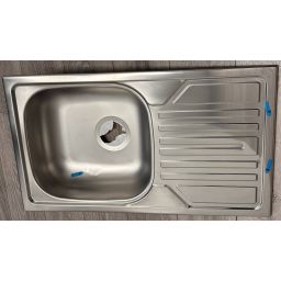 Outlet - Deante Legato zlewozmywak stalowy 76x43,5 cm satyna/stal ZEL0113