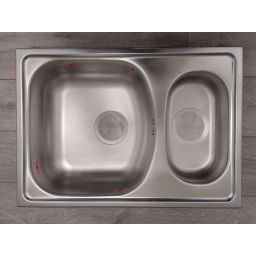 Outlet - Deante Xylo zlewozmywak stalowy 62x44 cm dekor ZEX3503