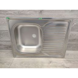 Outlet - Deante Tango zlewozmywak stalowy 80x60 cm nakładany stal dekor ZM63110