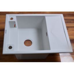 Outlet - Deante Magnetic zlewozmywak granitowy 64x50 cm magnetyczny alabaster ZRMA11A