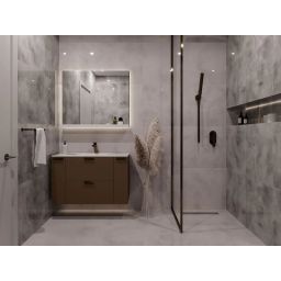 Ceramstic Di Carta płytka ścienno-podłogowa 120x60 cm szara