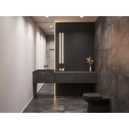 Ceramstic Di Carta płytka ścienno-podłogowa 120x60 cm czarna