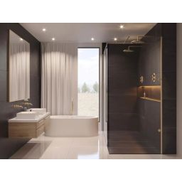 Ceramstic Di Carta płytka ścienno-podłogowa 120x60 cm czarna