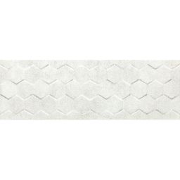 Ceramika Color Universal White Hexagon dekor ścienny 25x75 cm biały połysk