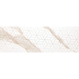 Ceramika Color Calacatta Gold dekor ścienny 25x75 cm biały połysk
