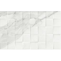 Ceramika Color Mariza White 3D płytka ścienna 25x40 cm szary połysk