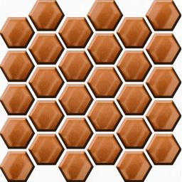 Ceramika Color Calacatta mozaika ścienna 25x25,8 cm miedziany połysk