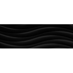 Ceramika Color Java Onda Black płytka ścienna 25x75 cm czarny połysk