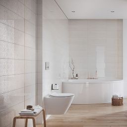 Cersanit Bantu cream heksagon inserto glossy płytka ścienna 20x60 cm kremowy połysk