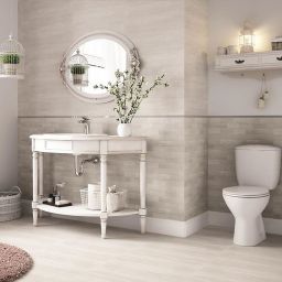 Cersanit Desa white structure płytka ścienno-podłogowa 29,7x59,8 cm STR biały mat