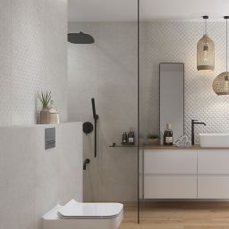 Cersanit Kavir grys big structure matt płytka ścienna 20x60 cm STR grys mat