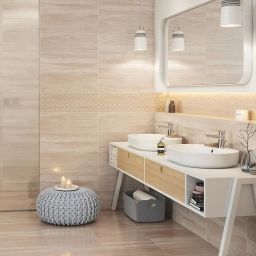 Cersanit Marble Room beige płytka ścienna 20x60 cm beżowy mat