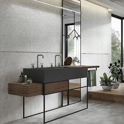 Cersanit Vidal Vidal grey structure satin płytka ścienna 59,8x29,8 cm szara