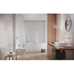 Cersanit Bantu cream heksagon inserto glossy płytka ścienna 20x60 cm kremowy połysk