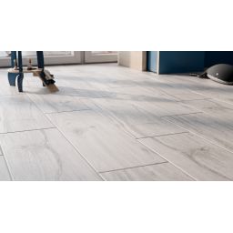 Cersanit Woodland Alpine Wood white płytka ścienno-podłogowa 18,5x59,8 cm STR biały mat