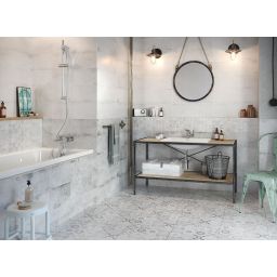 Cersanit Concrete Style inserto patchwork płytka podłogowa 42x42 szary mat