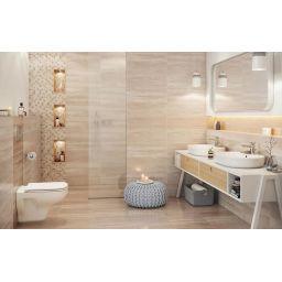 Cersanit Marble Room beige płytka ścienna 20x60 cm beżowy mat