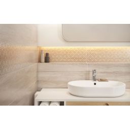 Cersanit Marble Room cream płytka ścienna 20x60 cm kremowy mat