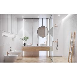 Cersanit Marinel white glossy płytka ścienna 20x60 cm biały połysk