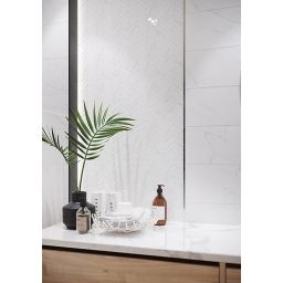 Cersanit Marinel white glossy płytka ścienna 20x60 cm biały połysk