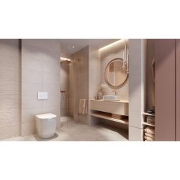 Opoczno Vidal beige structure satin płytka ścienna 29,8x59,8 cm STR beżowy połysk