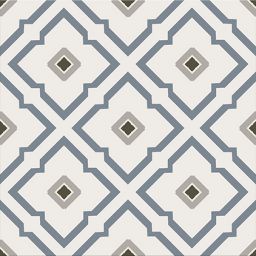 Cersanit Lovely Patchwork Geometric Flower płytka ścienno-podłogowa 29,8x29,8 cm biała