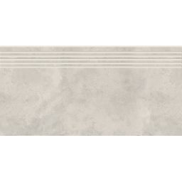 Opoczno Quenos White Steptread stopnica podłogowa 29,8x59,8 cm biały mat