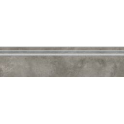 Opoczno Quenos Grey Steptread stopnica podłogowa 29,8x119,8 cm szary mat