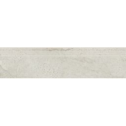 Opoczno Newstone White Steptread stopnica podłogowa 29,8x119,8 cm biały mat