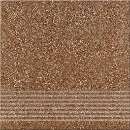 Opoczno Milton brown steptread stopnica podłogowa 29,7x29,7 cm STR brązowy mat