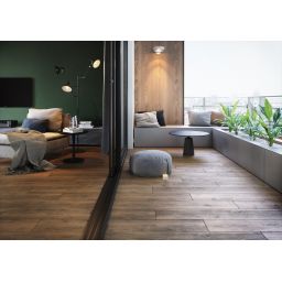 Opoczno Grand Wood Rustic Brown płytka ścienno-podłogowa 19,8x119,8 cm STR brązowy mat