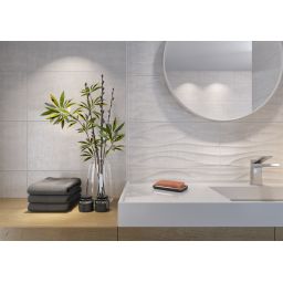 Cersanit Shiny Textile PS810 beige satin płytka ścienna 29,8x59,8 cm beżowy satynowy