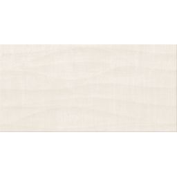 Cersanit Shiny Textile PS810 cream satin structure płytka ścienna 29,8x59,8 cm STR kremowy satynowy