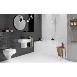 Cersanit Simple Art white satin płytka ścienna 20x60 cm