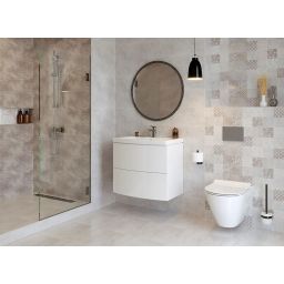 Cersanit Snowdrops light grey płytka ścienna 20x60 cm