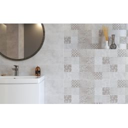 Cersanit Snowdrops patchwork płytka ścienna 20x60 cm