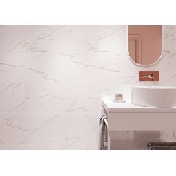 Cersanit Stay Classy PS804 white glossy płytka ścienna 29,8x59,8 cm biały połysk