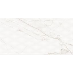 Cersanit Stay Classy PS804 white glossy diamond structure płytka ścienna 29,8x59,8 cm STR biały połysk