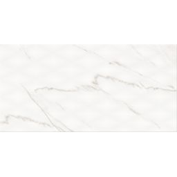 Cersanit Stay Classy PS804 white glossy diamond structure płytka ścienna 29,8x59,8 cm STR biały połysk