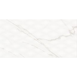 Cersanit Stay Classy PS804 white glossy diamond structure płytka ścienna 29,8x59,8 cm STR biały połysk