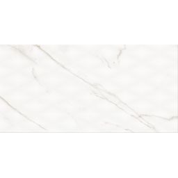 Cersanit Stay Classy PS804 white glossy diamond structure płytka ścienna 29,8x59,8 cm STR biały połysk