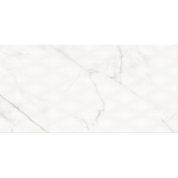 Cersanit Stay Classy PS804 white glossy diamond structure płytka ścienna 29,8x59,8 cm STR biały połysk