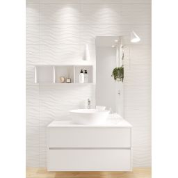 Cersanit Soft Romantic płytka ścienna 59,8x29,8 cm biała